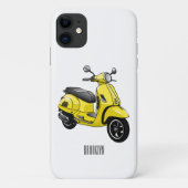 Motorrijwielillustratie cartoon Case-Mate iPhone case (Achterkant)
