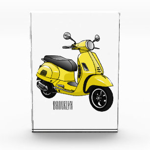 Motorrijwielillustratie cartoon fotoblokken