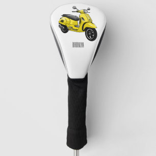 Motorrijwielillustratie cartoon golfheadcover