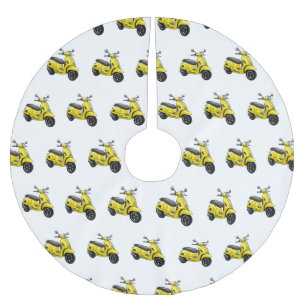 Motorrijwielillustratie cartoon kerstboom rok