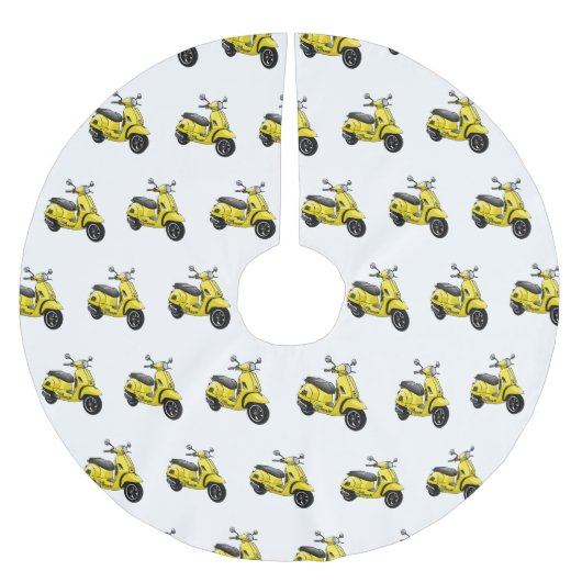 Motorrijwielillustratie cartoon kerstboom rok (Voorkant)