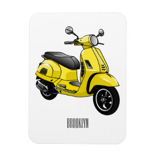 Motorrijwielillustratie cartoon magneet