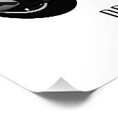 Motorrijwielillustratie cartoon perfect poster (Hoek)