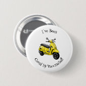 Motorrijwielillustratie cartoon ronde button 5,7 cm (Voorkant /achterkant)