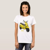 Motorrijwielillustratie cartoon t-shirt (Voorkant volledig)