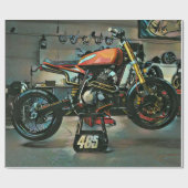  motorrijwielkunst cadeaupapier (Vlak)