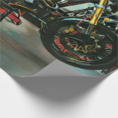  motorrijwielkunst cadeaupapier (Hoek)