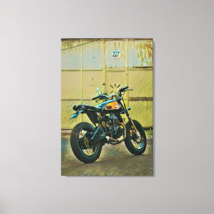  motorrijwielkunst canvas afdruk