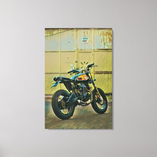 motorrijwielkunst canvas afdruk (Voorkant)