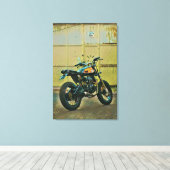 motorrijwielkunst canvas afdruk (Insitu (Houten vloer))