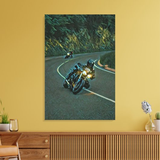 motorrijwielkunst canvas afdruk (Insitu (Woonkamer))
