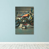  motorrijwielkunst canvas afdruk (Insitu (Houten vloer))