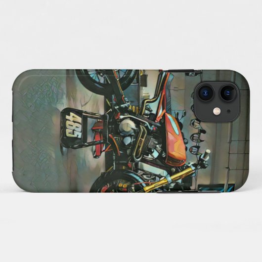 motorrijwielkunst Case-Mate iPhone case (Achterkant (horizontaal))