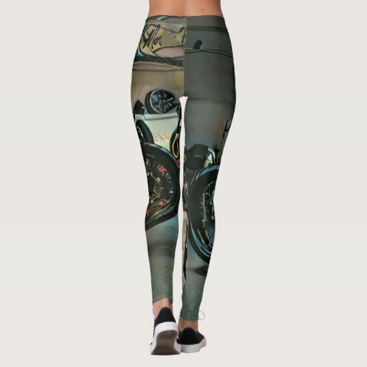  motorrijwielkunst leggings (Achterkant)