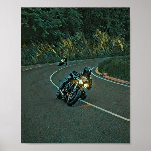  motorrijwielkunst poster (Voorkant)