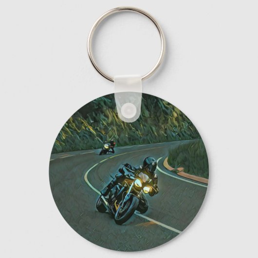 motorrijwielkunst sleutelhanger (Voorkant)