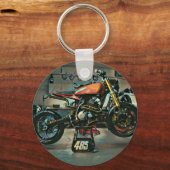 motorrijwielkunst sleutelhanger (Voorkant)