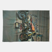 motorrijwielkunst theedoek (Horizontaal)