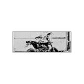 motorrijwielkunst zelfinktende stempel (Design)