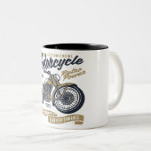 motorrijwielretrorvermogen tweekleurige koffiemok (Voorkant rechts)