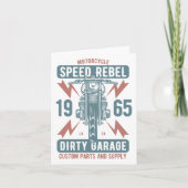 Motorrijwiersnelheid rebel 1965 kaart (Voorkant)