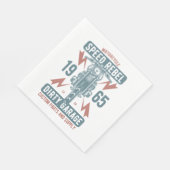 Motorrijwiersnelheid rebel 1965 servet (Hoek)