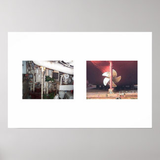 Motorruimte 2 en Propgrootte 22 bij 15 Poster