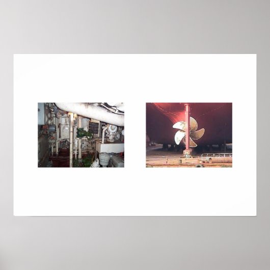 Motorruimte 2 en Propgrootte 22 bij 15 Poster (Voorkant)