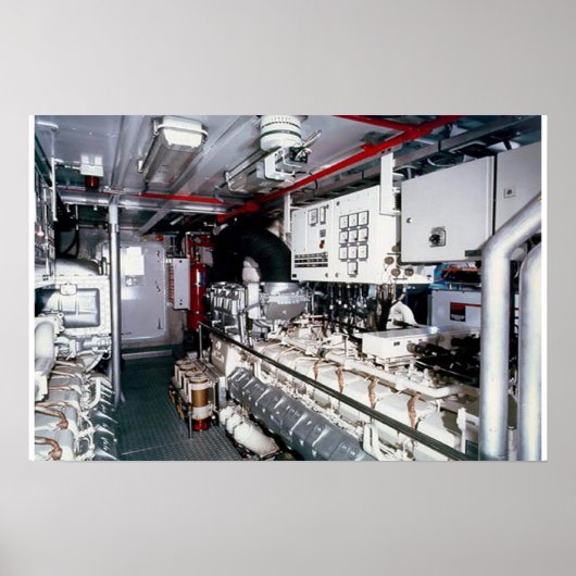 Motorruimte 3 Grootte 22 door 15 Poster (Voorkant)