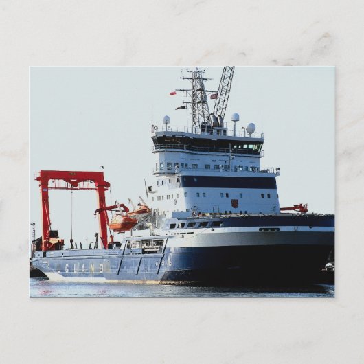 Motorschip, Edinburgh Leith-haven Briefkaart (Voorkant)