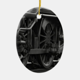 Motorschool voor locomotieven keramisch ornament