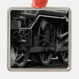 Motorschool voor locomotieven metalen ornament