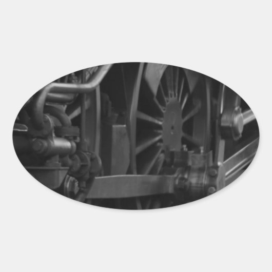 Motorschool voor locomotieven ovale sticker (Voorkant)