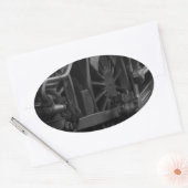Motorschool voor locomotieven ovale sticker (Envelop)