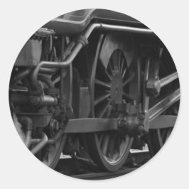 Motorschool voor locomotieven ronde sticker