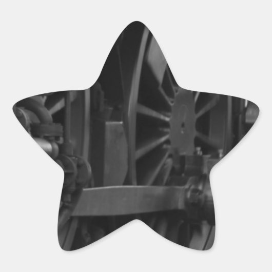 Motorschool voor locomotieven ster sticker (Voorkant)