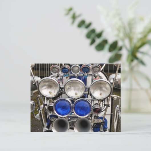 MOTORSCOOTER BRIEFKAART (Staand voorkant)