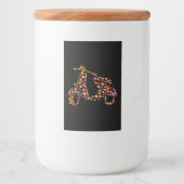 Motorscooterventilator Voedselcontainer Etiket (Voorkant)