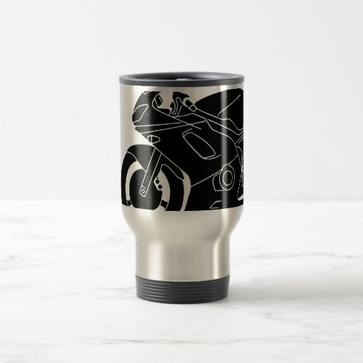 motorsilhouet reisbeker (Center)