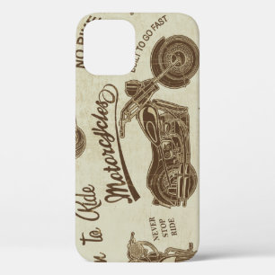  motorsilhouetten: naadloze achtergrond Case-Mate iPhone case