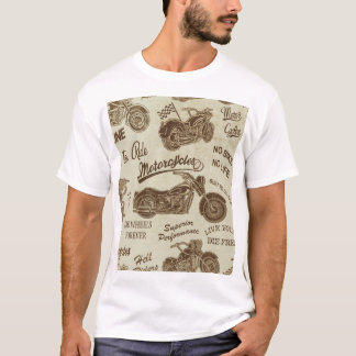 motorsilhouetten: naadloze achtergrond t-shirt