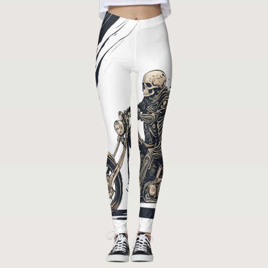 motorskelet leggings (Voorkant)