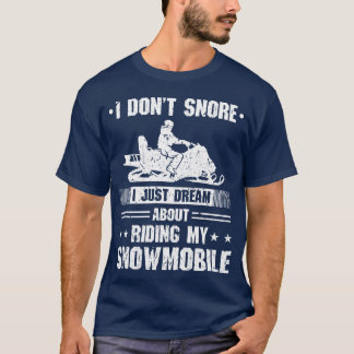 Motorslee Winter Sporten Grappig Snowmobilen vrien T-shirt