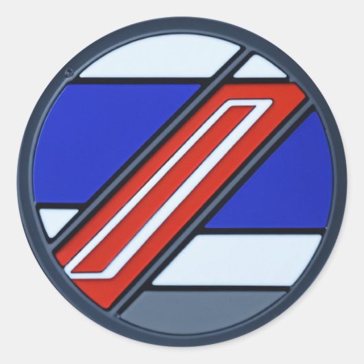 "Motorsport Event Car Access Badge" Ronde Sticker (Voorkant)