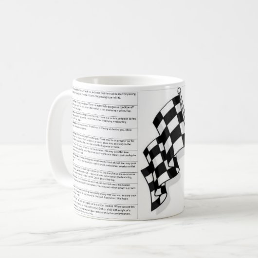 MOTORSPORT FLAGS - MUG KOFFIEMOK (Voorkant links)