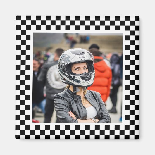 Motorsport met foto magneet (Voorkant)