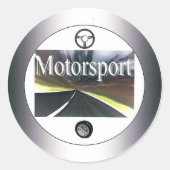 Motorsport - sticker rond (Voorkant)