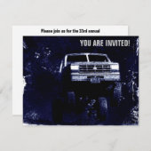 Motorsportevenement of mudding Uitnodigen Kaart (Voorkant / Achterkant)