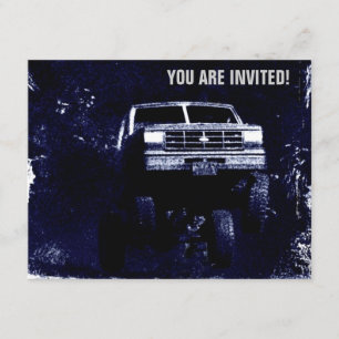 Motorsportevenement of mudding Uitnodigen Kaart