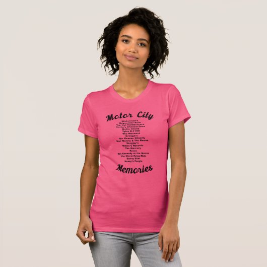 Motorstadherinneringen T-shirt (Voorkant volledig)